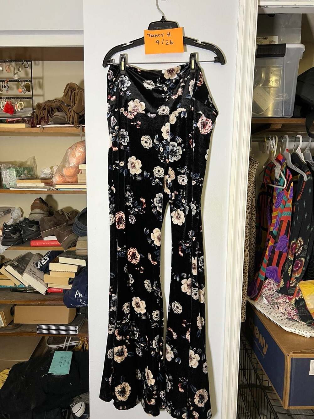 Floral Velvet Extreme Bells by Kantha Bae  Size L/XL